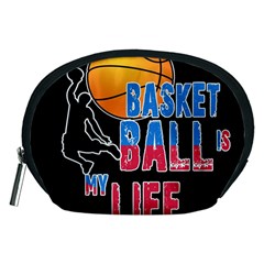 Basketball Is My Life Accessory Pouches (medium)  by Valentinaart