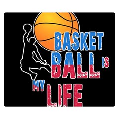 Basketball Is My Life Double Sided Flano Blanket (small)  by Valentinaart