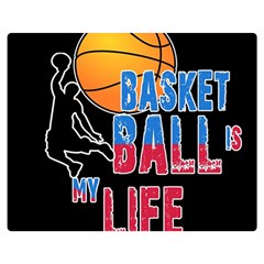 Basketball Is My Life Double Sided Flano Blanket (medium)  by Valentinaart