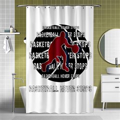 Basketball Never Stops Shower Curtain 48  X 72  (small)  by Valentinaart