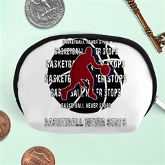 Basketball Never Stops Accessory Pouches (medium)  by Valentinaart