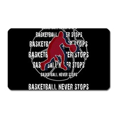 Basketball Never Stops Magnet (rectangular) by Valentinaart