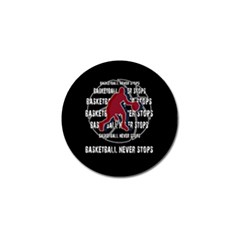 Basketball Never Stops Golf Ball Marker by Valentinaart