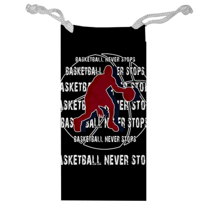 Basketball never stops Jewelry Bag