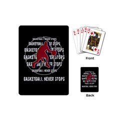 Basketball Never Stops Playing Cards (mini)  by Valentinaart