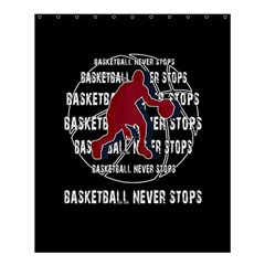 Basketball Never Stops Shower Curtain 60  X 72  (medium)  by Valentinaart