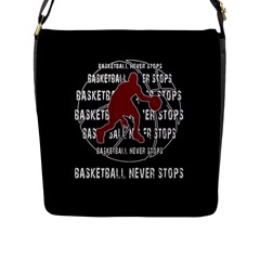 Basketball Never Stops Flap Messenger Bag (l)  by Valentinaart