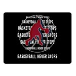 Basketball never stops Double Sided Fleece Blanket (Small)  45 x34  Blanket Front