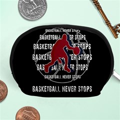 Basketball Never Stops Accessory Pouches (medium)  by Valentinaart