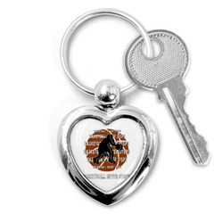 Basketball Never Stops Key Chains (heart)  by Valentinaart