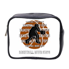 Basketball Never Stops Mini Toiletries Bag 2-side by Valentinaart