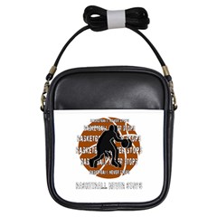 Basketball Never Stops Girls Sling Bags by Valentinaart