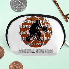 Basketball Never Stops Accessory Pouches (medium)  by Valentinaart