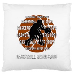 Basketball Never Stops Standard Flano Cushion Case (one Side) by Valentinaart