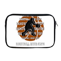 Basketball Never Stops Apple Macbook Pro 17  Zipper Case by Valentinaart