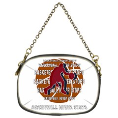 Basketball Never Stops Chain Purses (one Side)  by Valentinaart