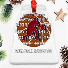 Basketball Never Stops Ornament (bell) by Valentinaart