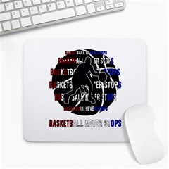 Basketball Never Stops Large Mousepads by Valentinaart