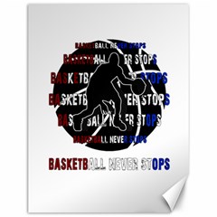 Basketball Never Stops Canvas 12  X 16   by Valentinaart