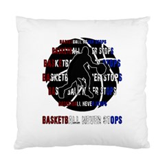 Basketball Never Stops Standard Cushion Case (one Side) by Valentinaart