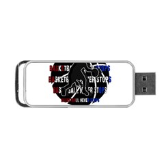 Basketball Never Stops Portable Usb Flash (two Sides) by Valentinaart