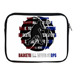 Basketball Never Stops Apple Ipad 2/3/4 Zipper Cases by Valentinaart