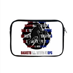 Basketball Never Stops Apple Macbook Pro 15  Zipper Case by Valentinaart