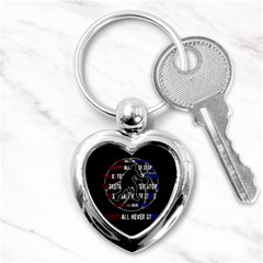 Basketball never stops Key Chains (Heart) 