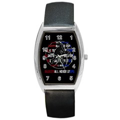 Basketball never stops Barrel Style Metal Watch