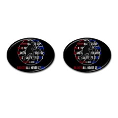 Basketball never stops Cufflinks (Oval)