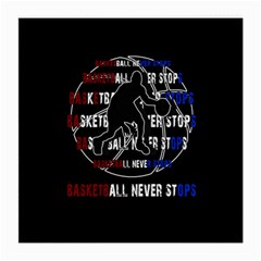 Basketball never stops Medium Glasses Cloth (2-Side)