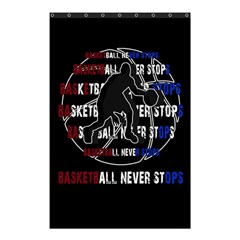 Basketball Never Stops Shower Curtain 48  X 72  (small)  by Valentinaart