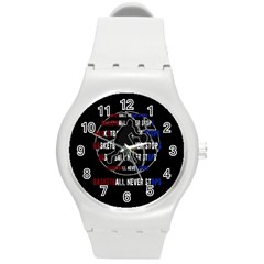 Basketball never stops Round Plastic Sport Watch (M)