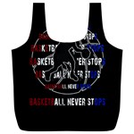 Basketball never stops Full Print Recycle Bags (L)  Front