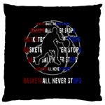 Basketball never stops Standard Flano Cushion Case (Two Sides) Back