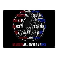 Basketball never stops Double Sided Flano Blanket (Mini) 