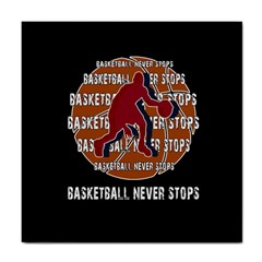 Basketball Never Stops Tile Coasters by Valentinaart