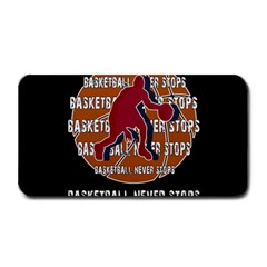 Basketball Never Stops Medium Bar Mats by Valentinaart