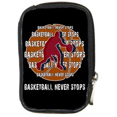 Basketball Never Stops Compact Camera Cases by Valentinaart