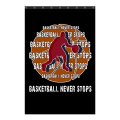 Basketball Never Stops Shower Curtain 48  X 72  (small)  by Valentinaart