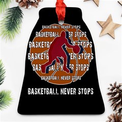 Basketball Never Stops Bell Ornament (two Sides) by Valentinaart