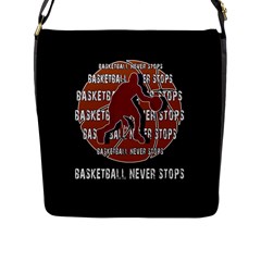 Basketball Never Stops Flap Messenger Bag (l)  by Valentinaart