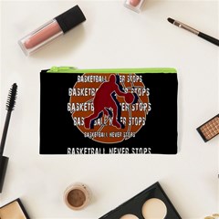 Basketball Never Stops Cosmetic Bag (xs) by Valentinaart