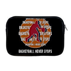 Basketball Never Stops Apple Macbook Pro 17  Zipper Case by Valentinaart