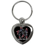 Basketball never stops Key Chains (Heart)  Front