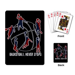 Basketball Never Stops Playing Card by Valentinaart