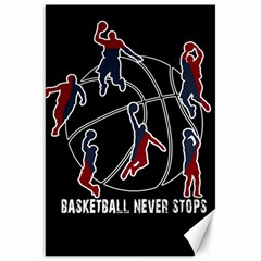 Basketball Never Stops Canvas 20  X 30   by Valentinaart