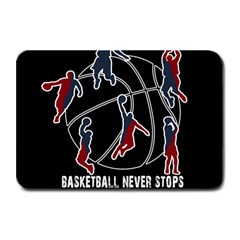 Basketball Never Stops Plate Mats by Valentinaart