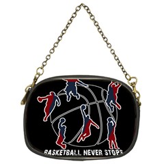 Basketball Never Stops Chain Purses (one Side)  by Valentinaart