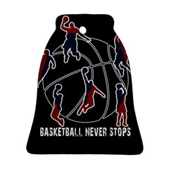 Basketball Never Stops Bell Ornament (two Sides) by Valentinaart